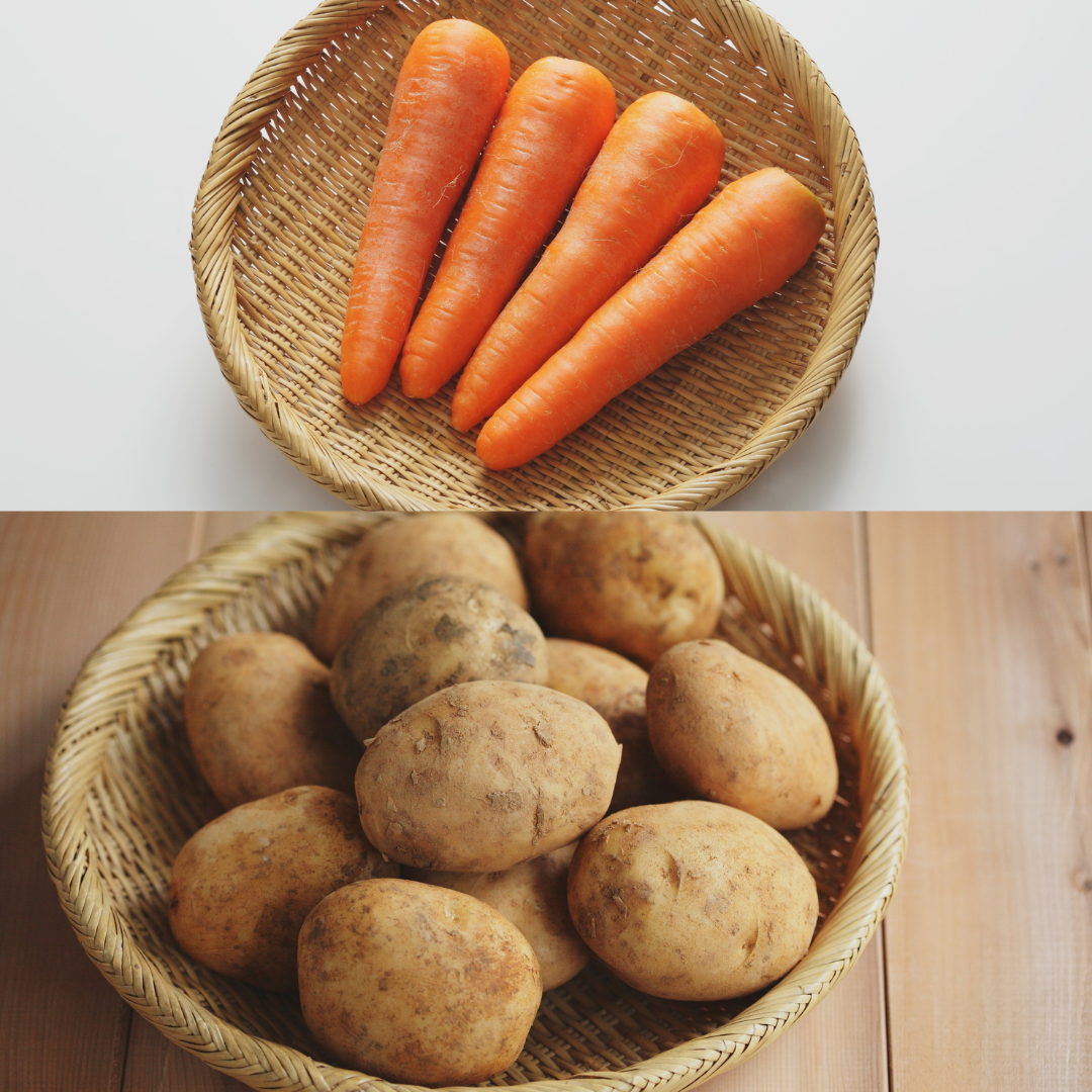 じゃがいもと人参のクッキー